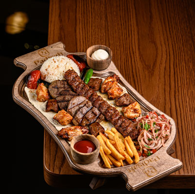 karışık kebab 2 kişilik tabağı